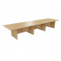 Rectangular Conference Tables with Straight Modesty Panel and Panel End Leg