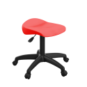 Titan Swivel Junior Stool with Plastic Base and Castors