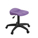 Titan Swivel Junior Stool with Plastic Base and Castors