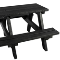 EKO A-Frame Picnic Table - 1.5m - Black
