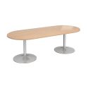 Trumpet Base Radial End Boardroom Table
