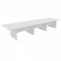 Platinum Range - Rectangular Conference Tables with Shaped Modesty Panel and Panel End Legs