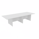 Rectangular Conference Tables with Straight Modesty Panel and Panel End Leg