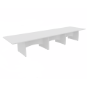 Platinum Range - Rectangular Conference Tables with Shaped Modesty Panel and Panel End Legs