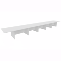 Rectangular Conference Tables with Straight Modesty Panel and Panel End Leg