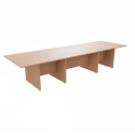 Rectangular Conference Tables with Straight Modesty Panel and Panel End Leg