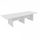 Platinum Range - Rectangular Conference Tables with Shaped Modesty Panel and Panel End Legs