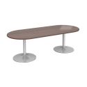 Trumpet Base Radial End Boardroom Table