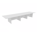 Rectangular Conference Tables with Straight Modesty Panel and Panel End Leg