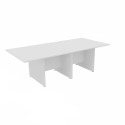 Rectangular Conference Tables with Straight Modesty Panel and Panel End Leg