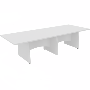 Platinum Range - Rectangular Conference Tables with Shaped Modesty Panel and Panel End Legs