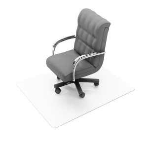 Mural Polycarbonate Low Pile Carpet Clear Chair Mat