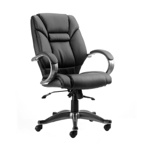 Galloway Black Leather High Back Executive Office Chair
