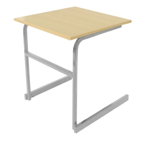 Heavy Duty Cantilever Exam Desk - Light Grey Legs - Kobey Ash