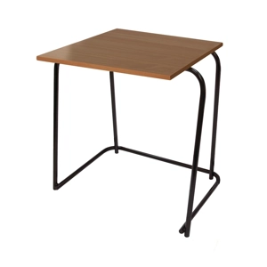 Heavy Duty Nesting Exam Desk - Black Frame - Aida Walnut