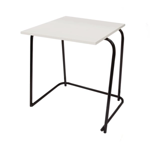 Heavy Duty Nesting Exam Desk - Black Frame - Light Grey