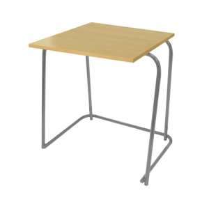 Heavy Duty Nesting Exam Desk - Dark Grey Frame - Dorset Oak