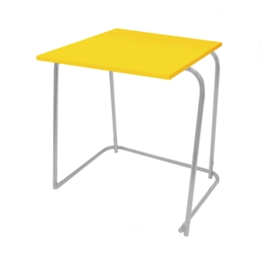 Heavy Duty Nesting Exam Desk - Light Grey Frame - Daffodil
