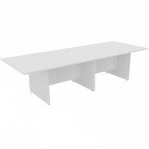 Rectangular Conference Tables with Straight Modesty Panel and Panel End Leg