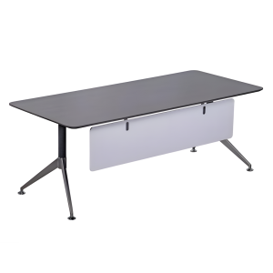 Nero - Rectangular Executive Desk with Modesty Panel
