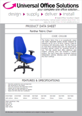 DATA SHEET - Panther Fabric Chair (CH1108)