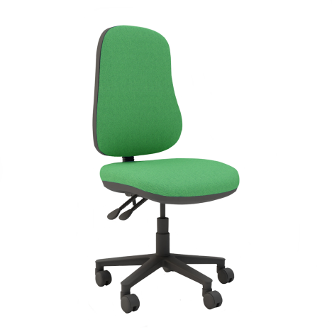 Ergo High Back Operator Chair - No Arms - Green