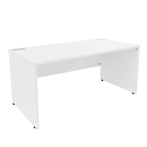 Platinum Range - VDU Workstation - 1600mm - Panel End - White