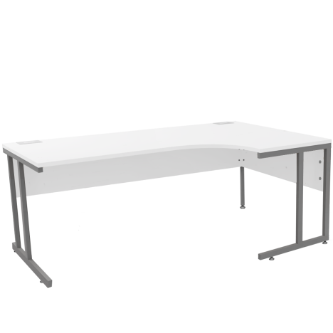 Platinum Range - Radial Workstation - Cantilever - 1800mm - Right Hand - White