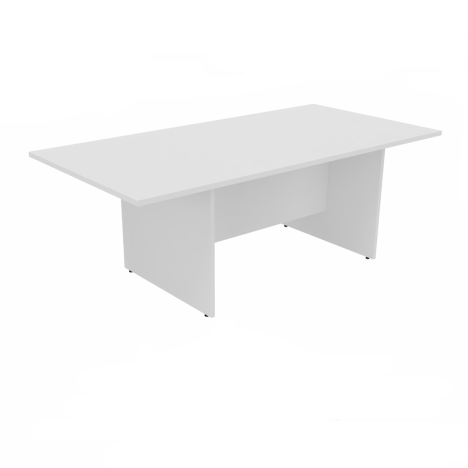Platinum Range Conference Table - Straight Legs - White