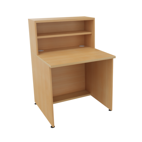 Reception Units - Base + Hood Unit - W800 x D800 x H726mm - Beech