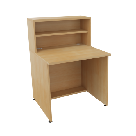 Reception Units - Base + Hood Unit - W800 x D800 x H726mm - Oak