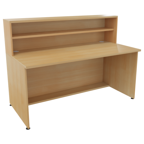 Reception Units - Base + Hood Unit - W1600 x D800 x H726mm - Oak