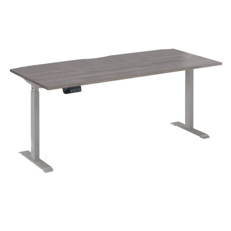 Elev8 Economy Sit-Stand Desk - 1600 - Grey Oak