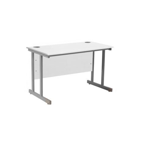 VDU Cantilever Workstation - 1200mm - 600mm Deep - White