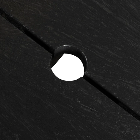 EKO 8 Seater Round Picnic Table - Black