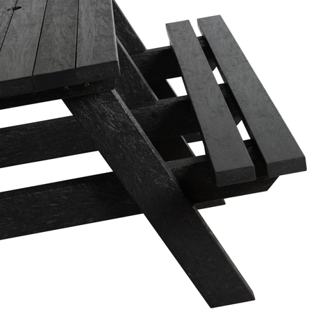 EKO A-Frame Picnic Table - 1.5m - Black