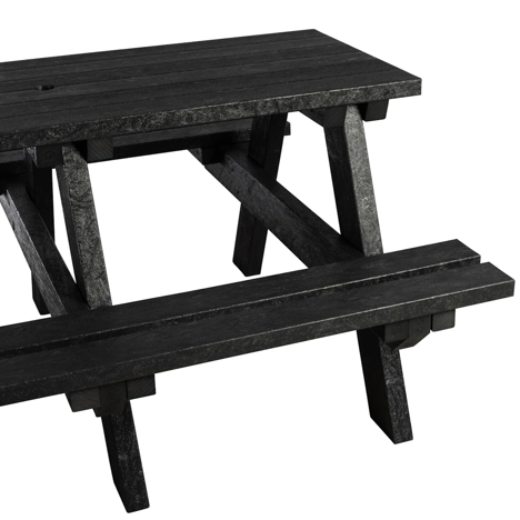 EKO A-Frame Picnic Table - 1.5m - Black