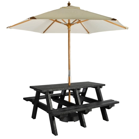 EKO A-Frame Picnic Table - 1.5m - Black