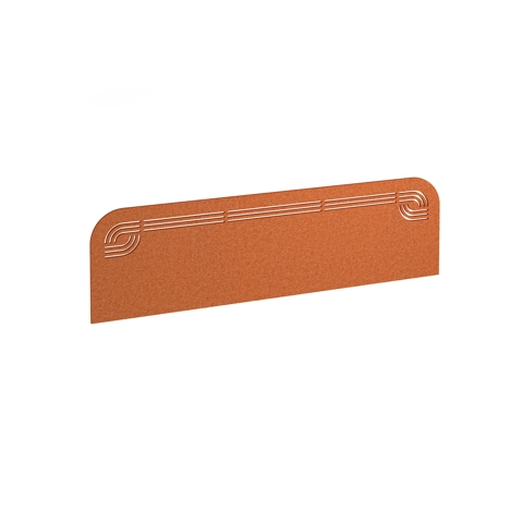 Offset Acoustic Desktop Screen - 1400 - Tangerine