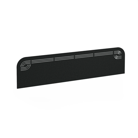 Offset Acoustic Desktop Screen - 1600 - Black