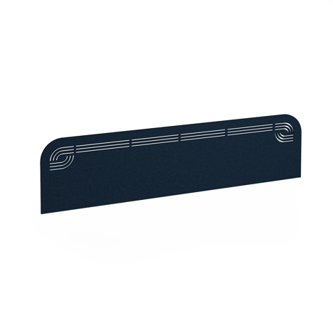 Offset Acoustic Desktop Screen - 1600 - Dark Blue