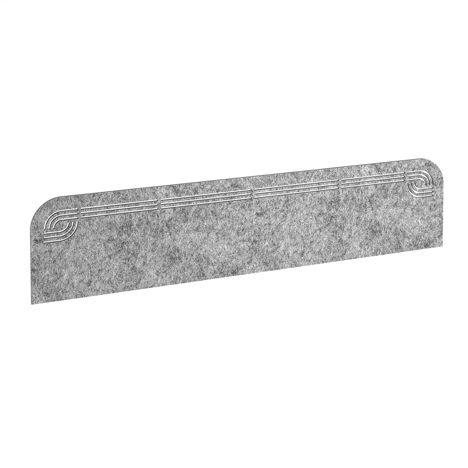 Offset Acoustic Desktop Screen - 1800 - Dark Silver Grey