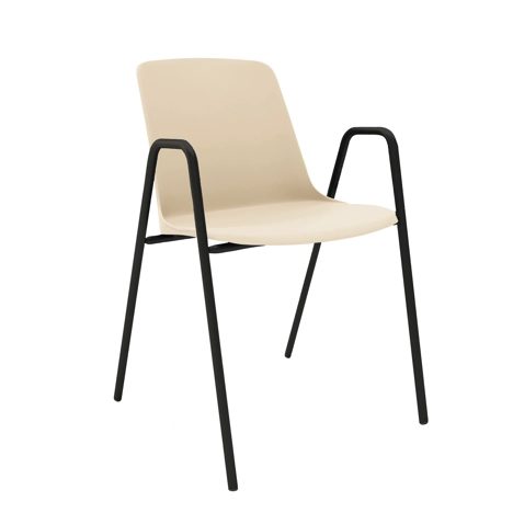 UNO Conference Chair with Armrest - Ivory