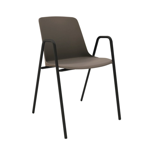 UNO Conference Chair with Armrest - Taupe 