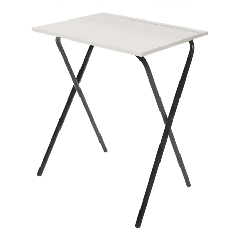 Folding Frame Exam Desk - W600 x D600 x H710mm - Dark Grey - Light Grey