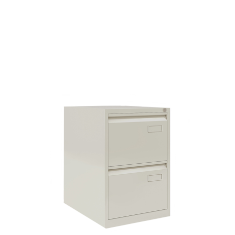 Bisley Two Drawer Filing Cabinets - Light Grey
