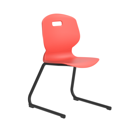 Arc Reverse Cantilever Chair - Size 6 - Coral