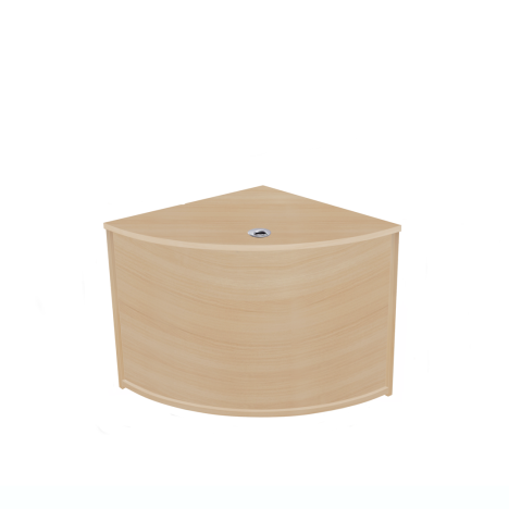 Reception Units - Corner Unit - W800 x D800 x H726mm - Oak