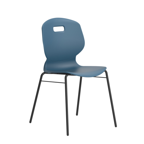 Arc 4 Leg Chair with Brace - Size 5 - Steel Blue
