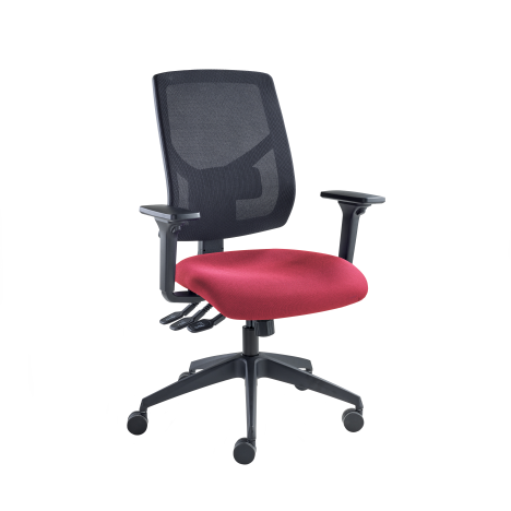 Vision High Back Mesh Chair - Adjustable Arms - Belize